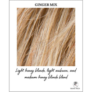 Ginger Mix-Light honey blonde, light auburn, and medium honey blonde blend