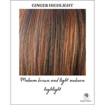 Load image into Gallery viewer, Ginger Highlight-Medium brown and light auburn highlight
