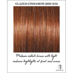 Load image into Gallery viewer, Glazed Cinnamon (R30/25S)-Medium reddish brown with light auburn highlights at front and crown
