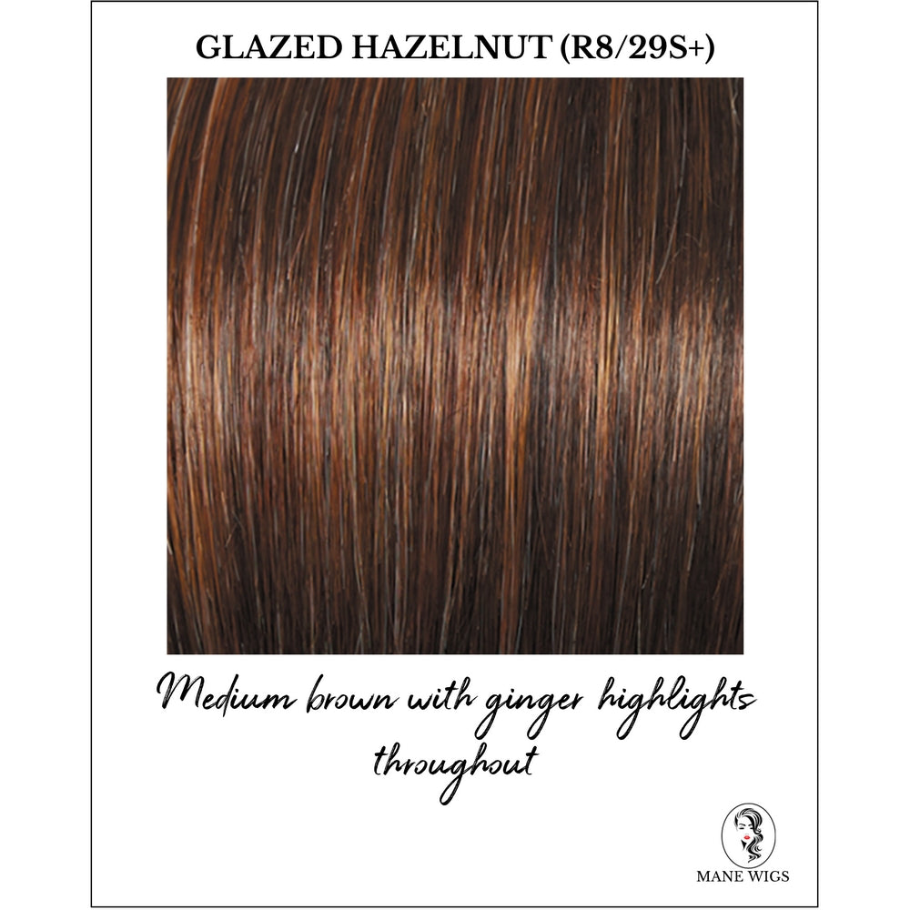 Glazed Hazelnut (R8/29S+)-Medium brown with ginger highlights throughout