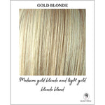 Load image into Gallery viewer, Gold Blonde-Medium gold blonde and light gold blonde blend
