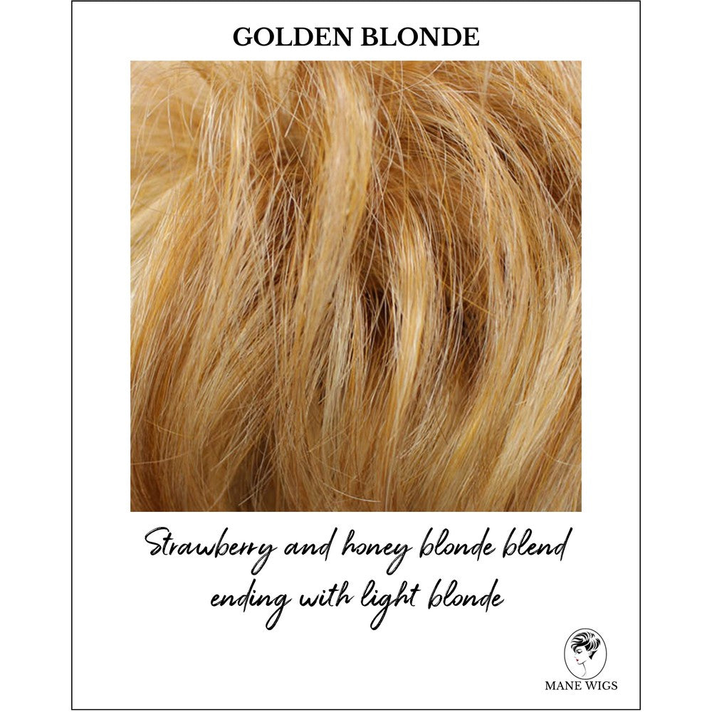 Golden Blonde-Strawberry and honey blonde blend ending with light blonde