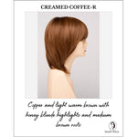 Load image into Gallery viewer, Grace By Envy in Creamed Coffee-R-Copper and light warm brown with honey blonde highlights and medium brown roots
