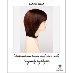 Grace By Envy in Dark Red-Dark auburn brown and copper with burgundy highlights