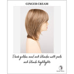 Load image into Gallery viewer, Grace By Envy in Ginger Cream-Dark golden and ash blondes with pale ash blonde highlights
