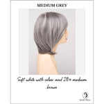 Load image into Gallery viewer, Grace By Envy in Medium Grey-Soft white with silver and 20% medium brown

