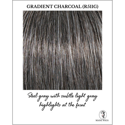 Gradient Charcoal (R511G)-Steel gray with subtle light gray highlights at the front