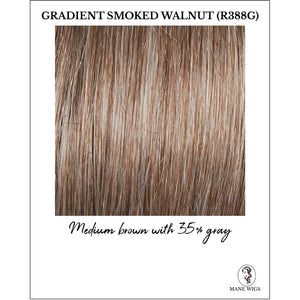 Gradient Smoked Walnut (R388G)-Medium brown with 35% gray