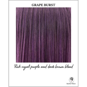 Grape Burst-Rich royal purple and dark brown blend