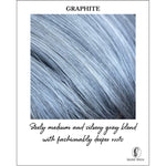 Load image into Gallery viewer, Graphite-Steely medium and silvery gray blend with fashionably deeper roots
