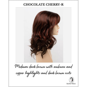 Harmony by Envy in Chocolate Cherry-R-Medium dark brown with auburn and copper highlights and dark brown roots