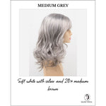 Load image into Gallery viewer, Harmony by Envy in Medium Grey-Soft white with silver and 20% medium brown
