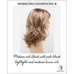 Load image into Gallery viewer, Harmony by Envy in Sparkling Champagne-R-Medium ash blonde with pale blonde highlights and medium brown roots
