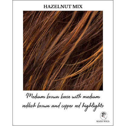 Hazelnut Mix-Medium brown base with medium reddish brown and copper red highlights