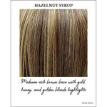 Load image into Gallery viewer, Hazelnut Syrup-Medium ash brown base with gold, honey, and golden blonde highlights
