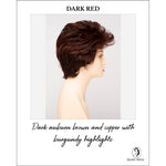 Load image into Gallery viewer, Heather By Envy in Dark Red-Dark auburn brown and copper with burgundy highlights
