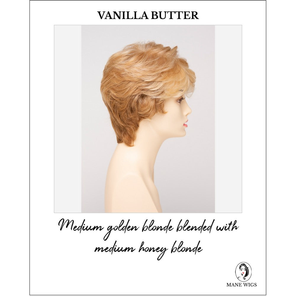 Heather By Envy in Vanilla Butter-Medium golden blonde blended with medium honey blonde