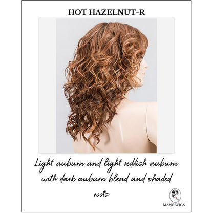 Heaven by Ellen Wille in Hot Hazelnut-R-Light auburn and light reddish auburn with dark auburn blend and shaded roots