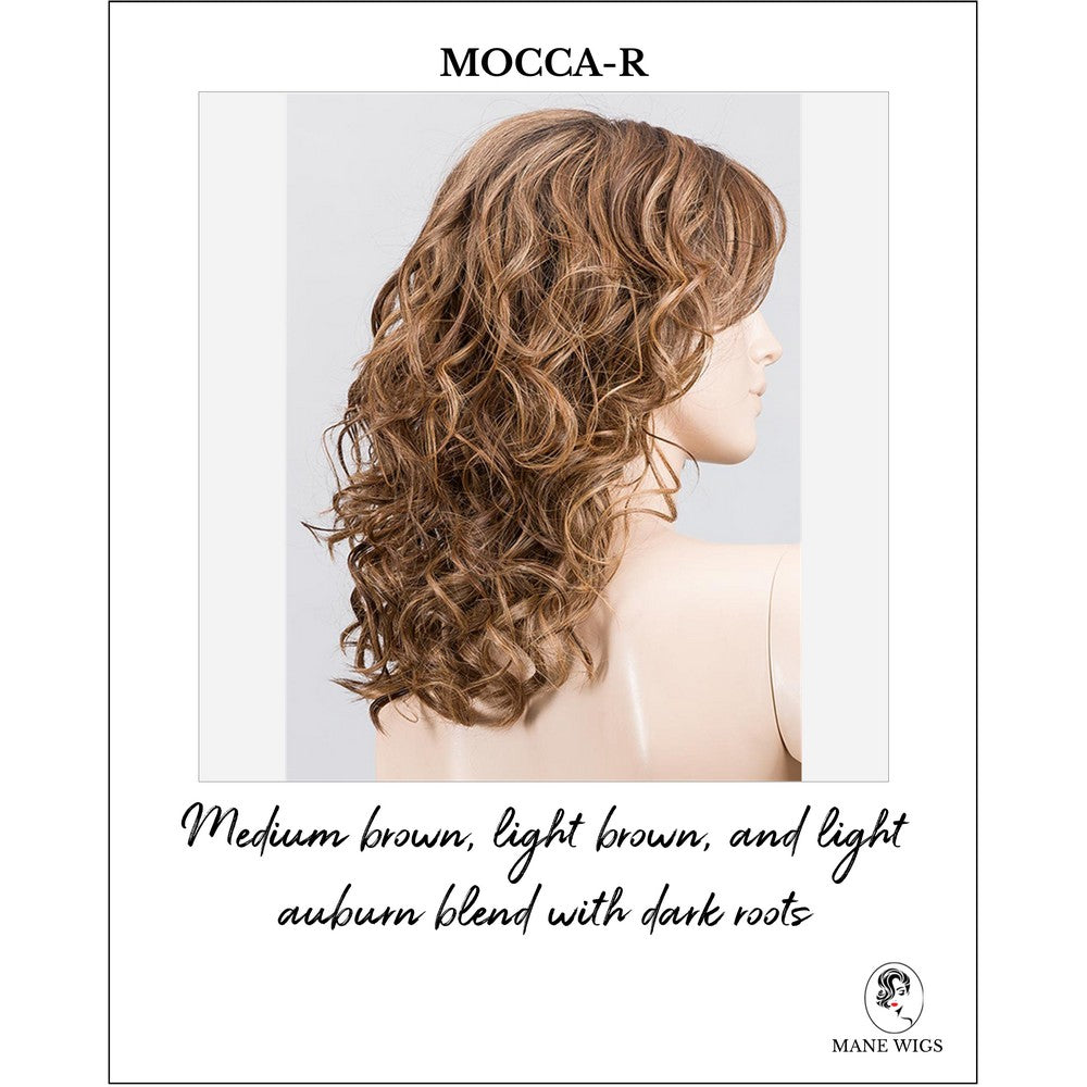 Heaven by Ellen Wille in Mocca-R-Medium brown, light brown, and light auburn blend with dark roots