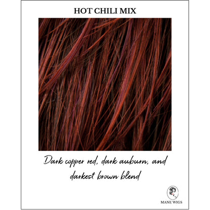Hot Chili Mix-Dark copper red, dark auburn, and darkest brown blend