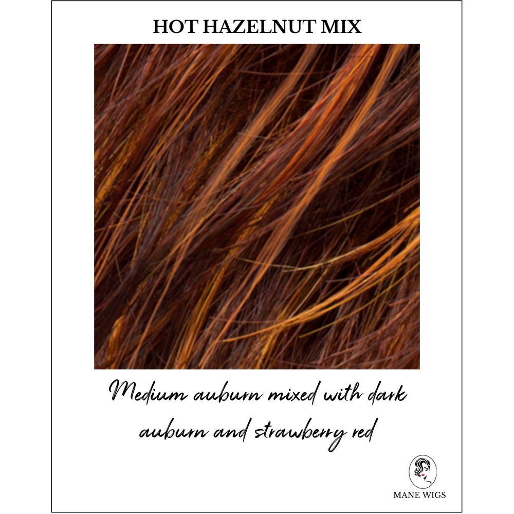 Hot Hazelnut Mix-Medium auburn mixed with dark auburn and strawberry red