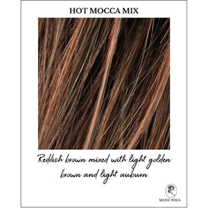 Hot Mocca Mix-Reddish brown mixed with light golden brown and light auburn