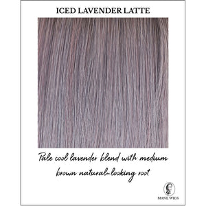 Iced Lavender Latte-Pale cool lavender blend with medium brown natural-looking root