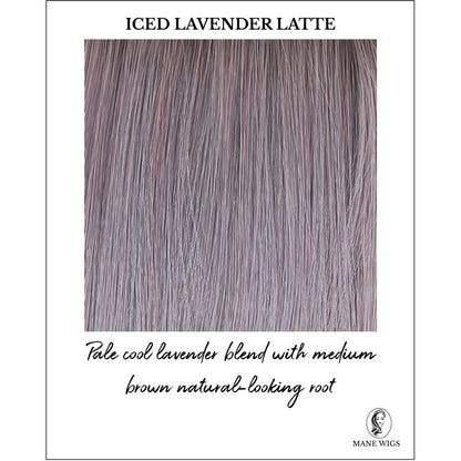 Iced Lavender Latte-Pale cool lavender blend with medium brown natural-looking root