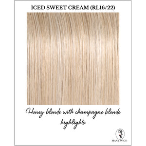 Iced Sweet Cream (RL16/22)-Honey blonde with champagne blonde highlights