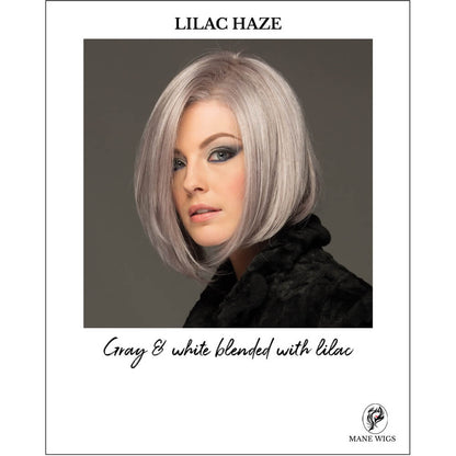 LILAC HAZE-Gray & white blended with lilac