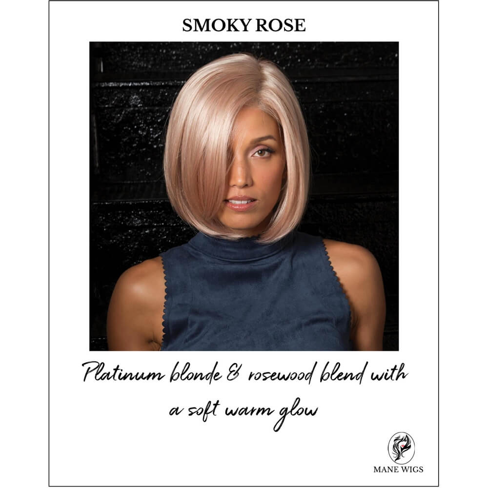 SMOKY ROSE-Platinum blonde & rosewood blend with a soft warm glow