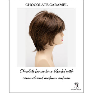 Jane by Envy in Chocolate Caramel-Chocolate brown base blended with caramel and medium auburn