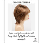 Load image into Gallery viewer, Jane by Envy in Creamed Coffee-R-Copper and light warm brown with honey blonde highlights and medium brown roots
