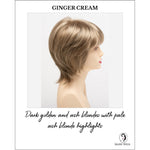 Load image into Gallery viewer, Jane by Envy in Ginger Cream-Dark golden and ash blondes with pale ash blonde highlights
