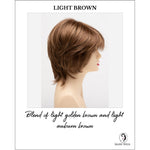 Load image into Gallery viewer, Jane by Envy in Light Brown-Blend of light golden brown and light auburn brown
