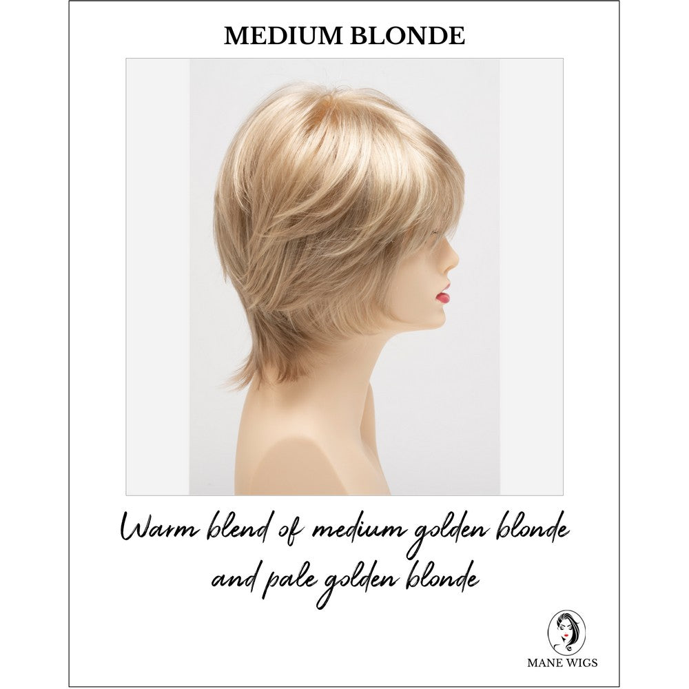 Jane by Envy in Medium Blonde-Warm blend of medium golden blonde and pale golden blonde