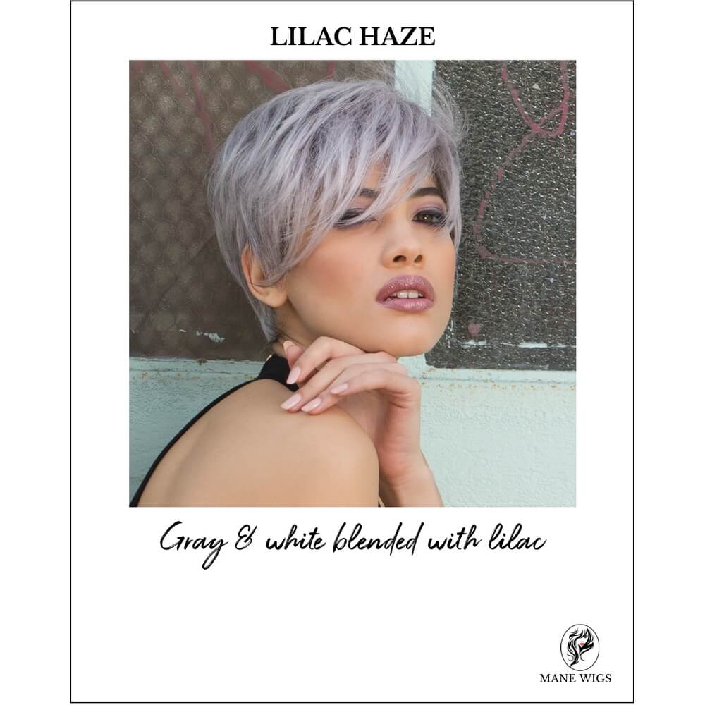 LILAC HAZE-Gray & white blended with lilac