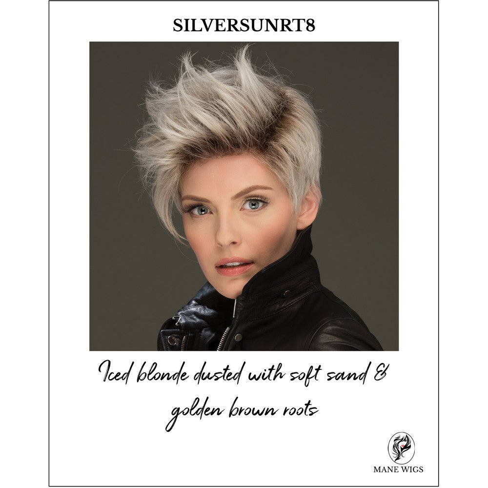 SILVERSUNRT8-Iced blonde dusted with soft sand & golden brown roots