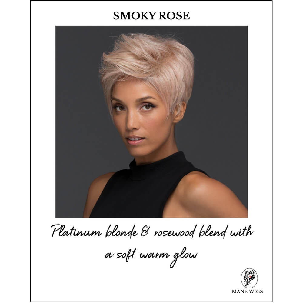 SMOKY ROSE-Platinum blonde & rosewood blend with a soft warm glow