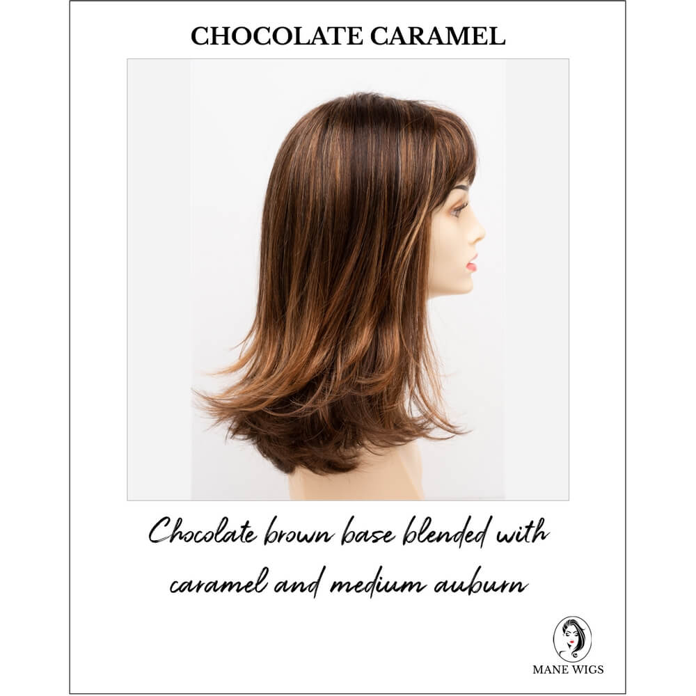 Jolie by Envy in Chocolate Caramel-Chocolate brown base blended with caramel and medium auburn