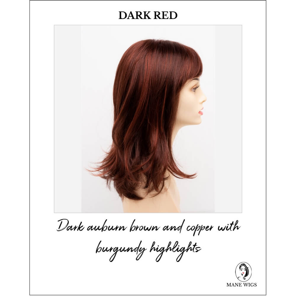 Jolie by Envy in Dark Red-Dark auburn brown and copper with burgundy highlights