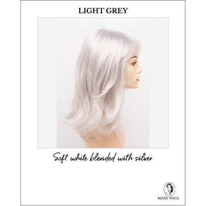 Jolie by Envy in Light Grey-Soft white blended with silver