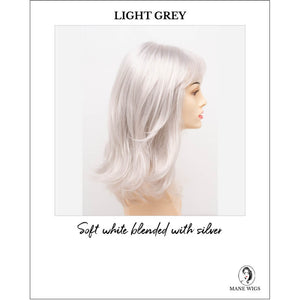 Jolie by Envy in Light Grey-Soft white blended with silver