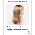 Load image into Gallery viewer, Jolie by Envy in Sparkling Champagne-R-Medium ash blonde with pale blonde highlights and medium brown roots

