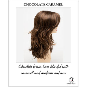 Joy by Envy in Chocolate Caramel-Chocolate brown base blended with caramel and medium auburn