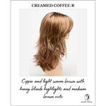 Load image into Gallery viewer, Joy by Envy in Creamed Coffee-R-Copper and light warm brown with honey blonde highlights and medium brown roots
