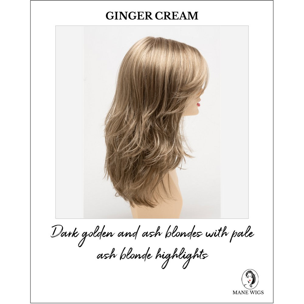 Joy by Envy in Ginger Cream-Dark golden and ash blondes with pale ash blonde highlights