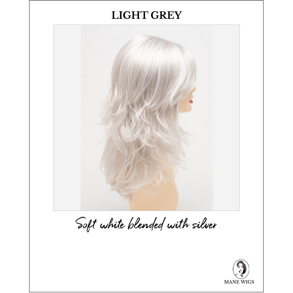 Joy by Envy in Light Grey-Soft white blended with silver