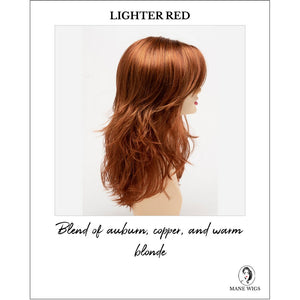 Joy by Envy in Lighter Red-Blend of auburn, copper, and warm blonde