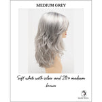 Load image into Gallery viewer, Joy by Envy in Medium Grey-Soft white with silver and 20% medium brown
